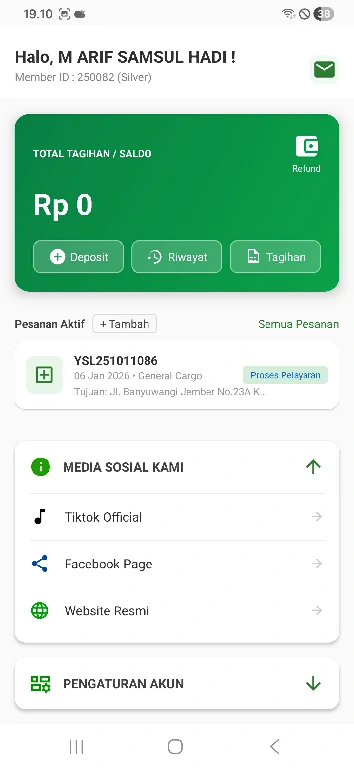 Fitur eCargo: Media Social